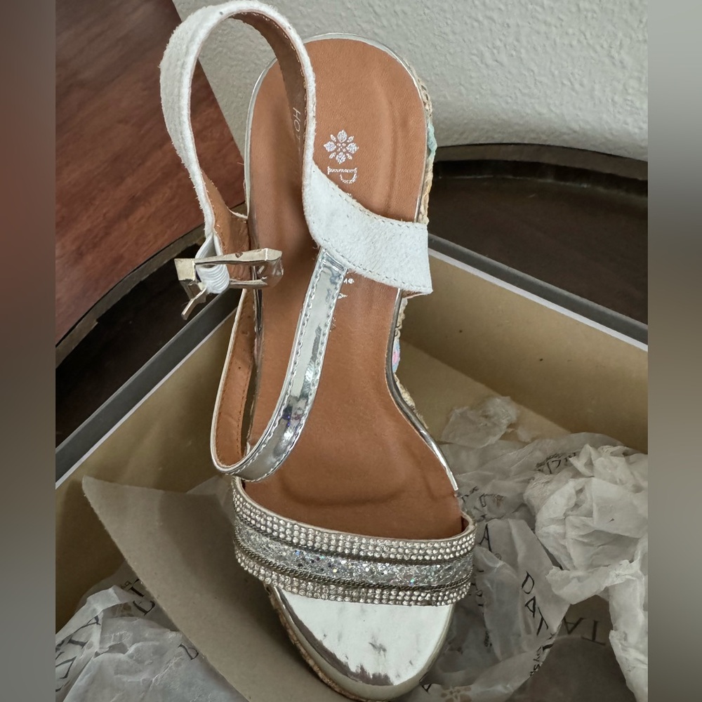 New, never worn wedges.